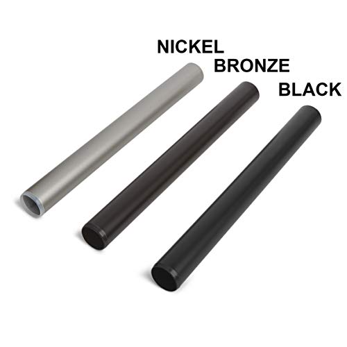 AmazonBasics - Barra de cortina de 2,54 cm de diámetro, con terminales en forma de urna, 90 a 180 cm, Bronce AmazonBasics - Barra de cortina de 2,54 cm de diámetro, con terminales en forma de urna, 90 a 180 cm, Bronce
