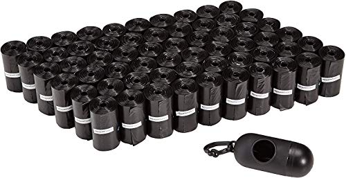 AmazonBasics - Bolsas para excrementos de perro con dispensador y clip para correa (900 bolsas) AmazonBasics - Bolsas para excrementos de perro con dispensador y clip para correa (900 bolsas)
