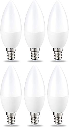 AmazonBasics Bombilla LED E14, 5.5W (equivalente a 40W), Blanco Cálido- 6 unidades AmazonBasics Bombilla LED E14, 5.5W (equivalente a 40W), Blanco Cálido- 6 unidades