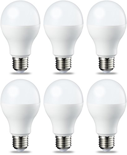 AmazonBasics Bombilla LED Esférica E27, 14W (equivalente a 100W), Blanco Cálido - 6 unidades AmazonBasics Bombilla LED Esférica E27, 14W (equivalente a 100W), Blanco Cálido - 6 unidades