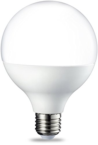 AmazonBasics Bombilla LED Globo E27, 14.5W (equivalente a 100W), Blanco Cálido, 2 unidades