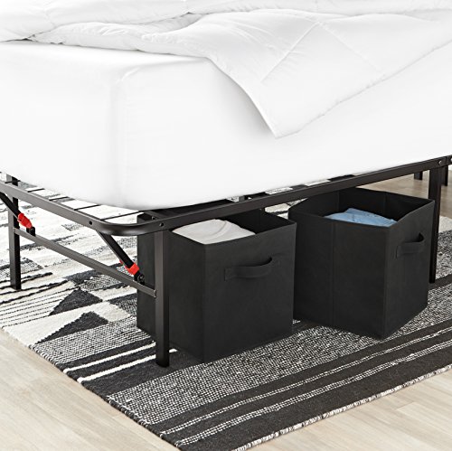 AmazonBasics - Cubos de almacenamiento plegables (pack de 6), Negro AmazonBasics - Cubos de almacenamiento plegables (pack de 6), Negro