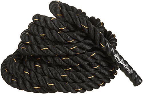 AmazonBasics - Cuerda de batalla para entrenamiento pesado, de 5 cm x 15 m