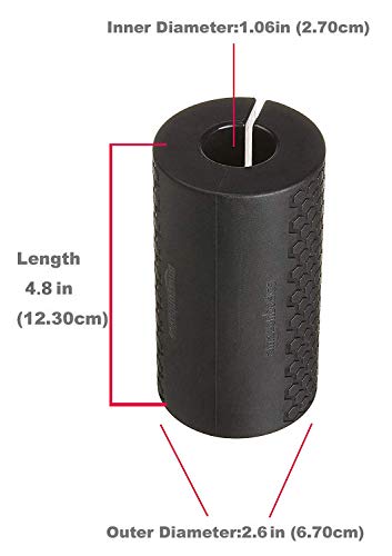 AmazonBasics - Empuñaduras gruesas para pesas y mancuernas, Extragrande AmazonBasics - Empuñaduras gruesas para pesas y mancuernas, Extragrande