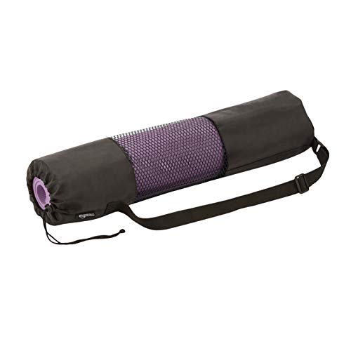 AmazonBasics - Esterilla de yoga en TPE de 0,6 cm de grosor, lote de 6 artículos, morado