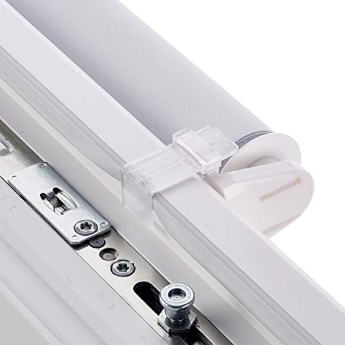 AmazonBasics - Estor opaco y enrollable, con revestimiento de color a juego, 56 x 150 cm, Blanco AmazonBasics - Estor opaco y enrollable, con revestimiento de color a juego, 56 x 150 cm, Blanco