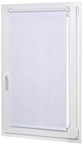 AmazonBasics - Estor opaco y enrollable, con revestimiento de color a juego, 56 x 150 cm, Blanco AmazonBasics - Estor opaco y enrollable, con revestimiento de color a juego, 56 x 150 cm, Blanco