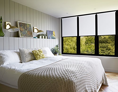 AmazonBasics - Estor opaco y enrollable, con revestimiento de color a juego, 56 x 150 cm, Blanco AmazonBasics - Estor opaco y enrollable, con revestimiento de color a juego, 56 x 150 cm, Blanco