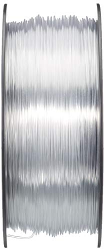 AmazonBasics - Filamento para impresora 3D, tereftalato de polietileno (PETG), 1,75 mm, cinta de 1 kg, translúcido AmazonBasics - Filamento para impresora 3D, tereftalato de polietileno (PETG), 1,75 mm, cinta de 1 kg, translúcido