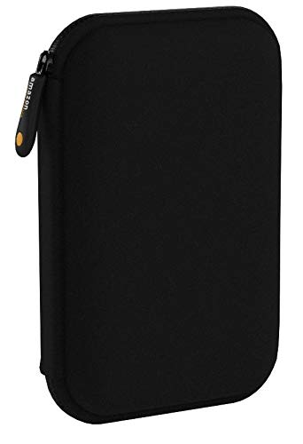 AmazonBasics - Funda de disco duro, color negro y naranja