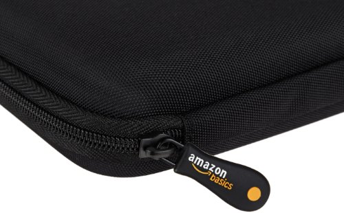 AmazonBasics - Funda de disco duro, color negro y naranja