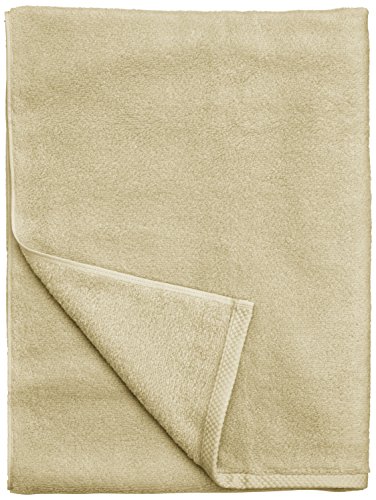 AmazonBasics - Juego de 6 toallas de secado rápido, 2 toallas de baño y 4 toallas de mano - Beige