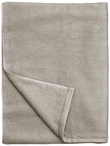 AmazonBasics - Juego de 6 toallas de secado rápido, 2 toallas de baño y 4 toallas de mano - Gris