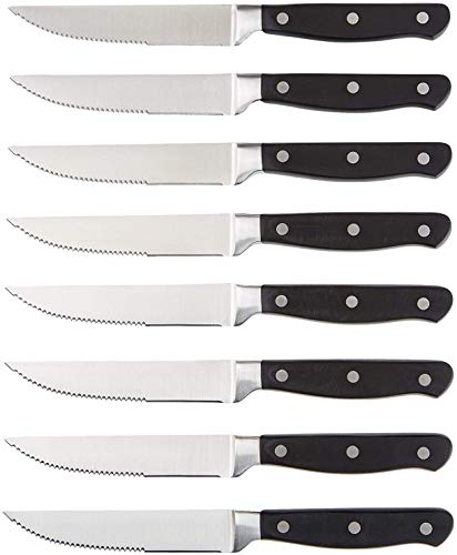 AmazonBasics - Juego de 8 cuchillos de carne AmazonBasics - Juego de 8 cuchillos de carne