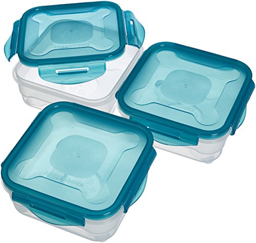 AmazonBasics: Juego de almacenamiento de comida de 3 unidades, 3 x 0,80 L