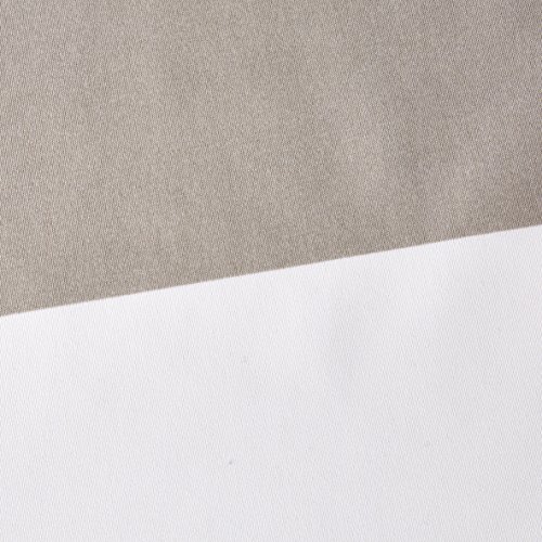 AmazonBasics - Juego de funda nórdica de microfibra ligera de microfibra, 135 x 200 cm, Gris raya reversible (Reversible Grey Stripe)
