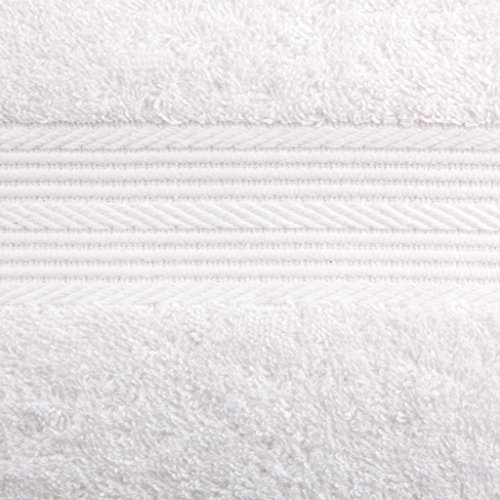AmazonBasics - Juego de toallas (colores resistentes, 2 toallas de baño y 2 toallas de manos), color blanco AmazonBasics - Juego de toallas (colores resistentes, 2 toallas de baño y 2 toallas de manos), color blanco