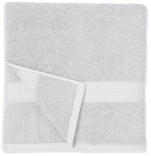 AmazonBasics - Juego de toallas (colores resistentes, 2 toallas de baño y 2 toallas de manos), color blanco AmazonBasics - Juego de toallas (colores resistentes, 2 toallas de baño y 2 toallas de manos), color blanco