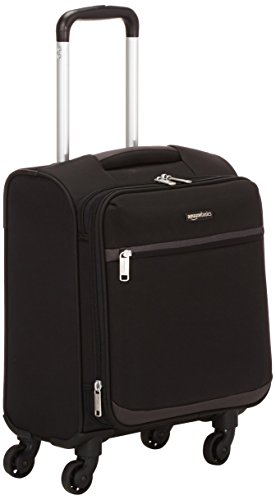 AmazonBasics - Maleta blanda con ruedas giratorias, 47 cm, para equipaje de mano, Negro