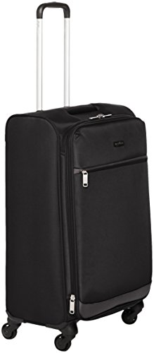 AmazonBasics - Maleta blanda con ruedas giratorias, 64 cm, Negro