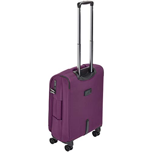 AmazonBasics - Maleta con ruedas de calidad superior, expandible, con lados blandos y cierre con candado TSA, 53 cm, Morado AmazonBasics - Maleta con ruedas de calidad superior, expandible, con lados blandos y cierre con candado TSA, 53 cm, Morado