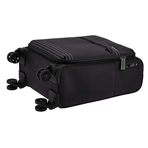 AmazonBasics – Maleta de mano con ruedas flexible y ligera, 56 cm, Negro AmazonBasics – Maleta de mano con ruedas flexible y ligera, 56 cm, Negro