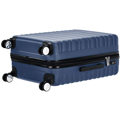 AmazonBasics - Maleta rígida giratoria prémium de 68 cm, azul marino AmazonBasics - Maleta rígida giratoria prémium de 68 cm, azul marino