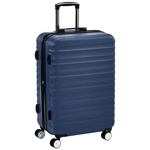 AmazonBasics - Maleta rígida giratoria prémium de 68 cm, azul marino AmazonBasics - Maleta rígida giratoria prémium de 68 cm, azul marino