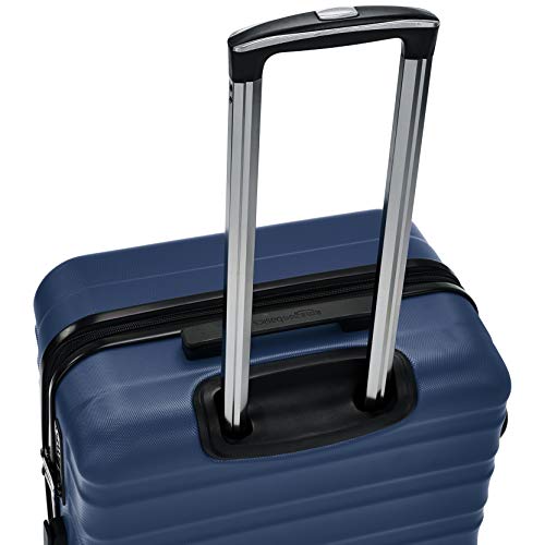 AmazonBasics - Maleta rígida giratoria prémium de 68 cm, azul marino AmazonBasics - Maleta rígida giratoria prémium de 68 cm, azul marino