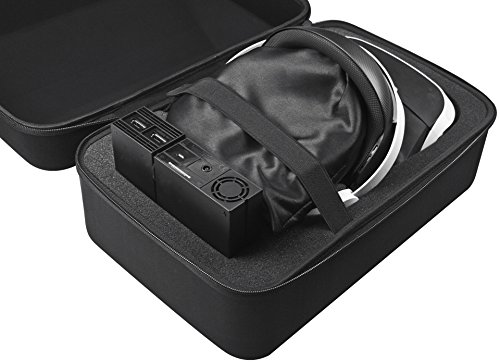 AmazonBasics - Maletín de transporte para casco y accesorios para PlayStation VR, Negro