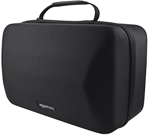 AmazonBasics - Maletín de transporte para casco y accesorios para PlayStation VR, Negro