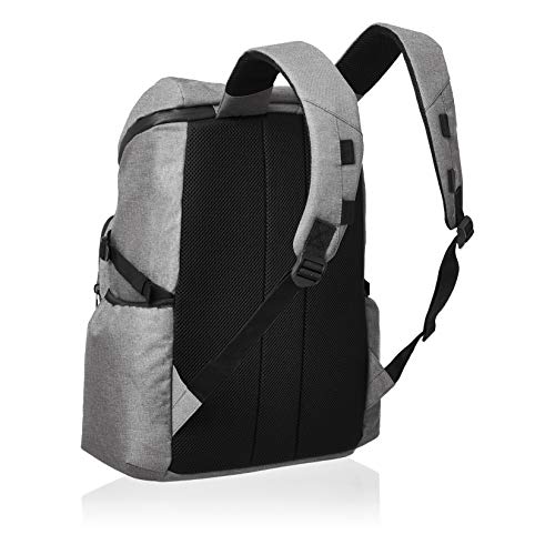 AmazonBasics - Mochila de calle para portátiles de hasta 38 cm, gris