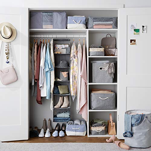 AmazonBasics - Organizador colgante con alambres y bolsillos de 6 niveles AmazonBasics - Organizador colgante con alambres y bolsillos de 6 niveles