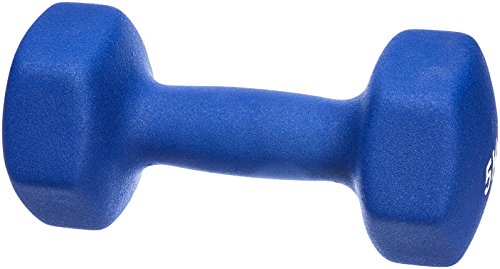 AmazonBasics - Par de mancuernas de neopreno, 2 x 5 kg, Azul AmazonBasics - Par de mancuernas de neopreno, 2 x 5 kg, Azul