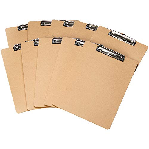 AmazonBasics - Portapapeles rígido, pack de 10