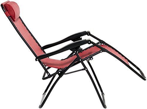 AmazonBasics Silla Gravedad Cero, burdeos AmazonBasics Silla Gravedad Cero, burdeos