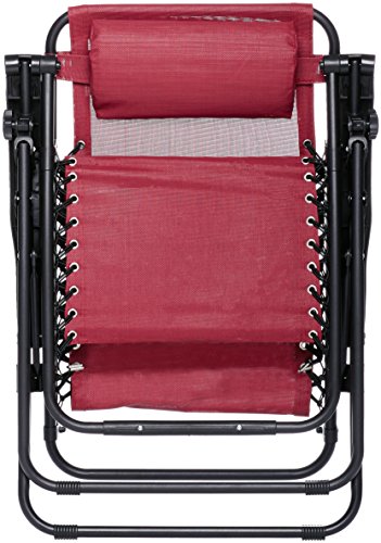 AmazonBasics Silla Gravedad Cero, burdeos AmazonBasics Silla Gravedad Cero, burdeos