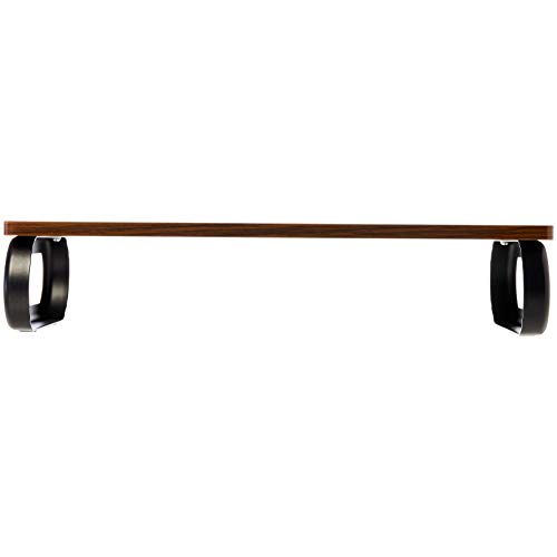 AmazonBasics – Soporte de madera para monitor, elevador de ordenador, Nuez