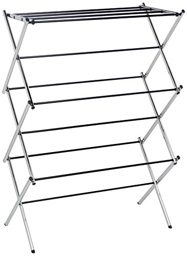 AmazonBasics - Tendedero plegable, cromado AmazonBasics - Tendedero plegable, cromado