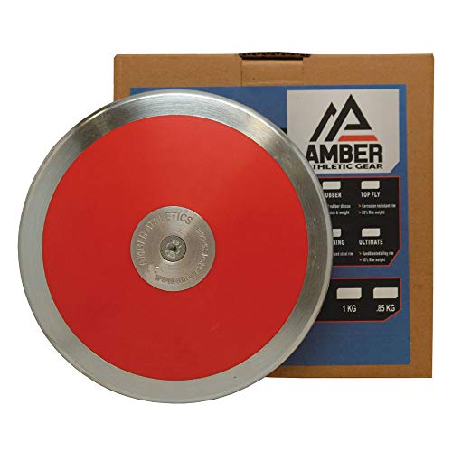 Amber Athletic Gear EUDTT-1 - Disco de alta rotación, 1 kg, Rojo