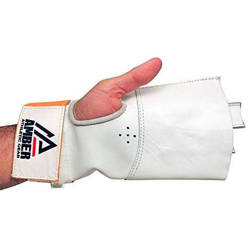 Amber Athletic Gear HGLV-L-S Martillo Competencia Guantes Mano Izquierda, color Blanco, talla S