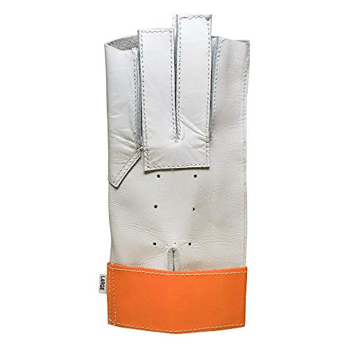 Amber Athletic Gear HGLV-L-S Martillo Competencia Guantes Mano Izquierda, color Blanco, talla S