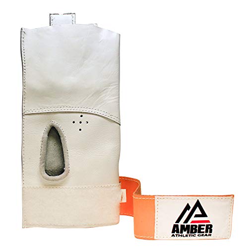 Amber Athletic Gear HGLV-L-S Martillo Competencia Guantes Mano Izquierda, color Blanco, talla S Amber Athletic Gear HGLV-L-S Martillo Competencia Guantes Mano Izquierda, color Blanco, talla S