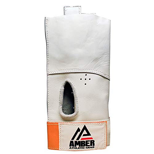 Amber Athletic Gear HGLV-L-S Martillo Competencia Guantes Mano Izquierda, color Blanco, talla S Amber Athletic Gear HGLV-L-S Martillo Competencia Guantes Mano Izquierda, color Blanco, talla S