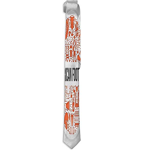 American Banner Line Icone Giocatore di palla Giocatore di fischietto Casco da uomo 'S Silk Gentleman Tie Skinny Cravatta American Banner Line Icone Giocatore di palla Giocatore di fischietto Casco da uomo 'S Silk Gentleman Tie Skinny Cravatta