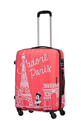 American Tourister Disney Legends Spinner M Maleta Infantil, 65 cm, 62.5 L, Rosa (Take Me Away Minnie Paris)