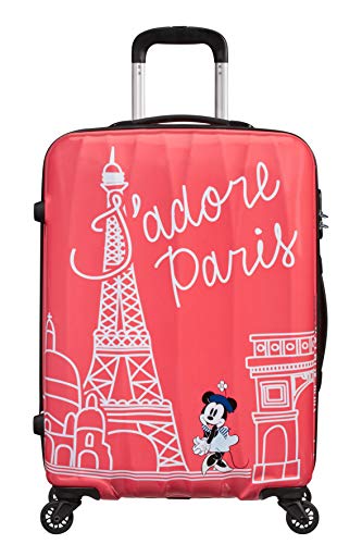 American Tourister Disney Legends Spinner M Maleta Infantil, 65 cm, 62.5 L, Rosa (Take Me Away Minnie Paris)