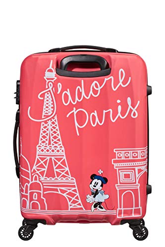 American Tourister Disney Legends Spinner M Maleta Infantil, 65 cm, 62.5 L, Rosa (Take Me Away Minnie Paris)
