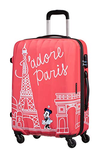 American Tourister Disney Legends Spinner M Maleta Infantil, 65 cm, 62.5 L, Rosa (Take Me Away Minnie Paris)