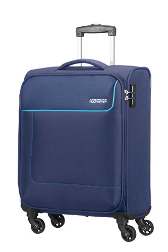 American Tourister- Funshine spinner 4 ruedas 55/20 equipaje de mano, azul (orion blue), S (55cm-36L)